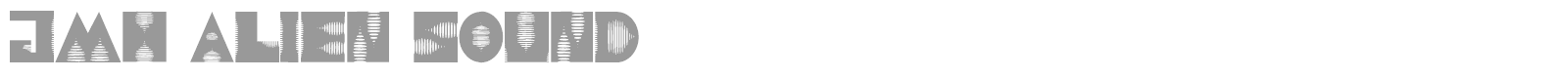 JMH Alien Sound font preview